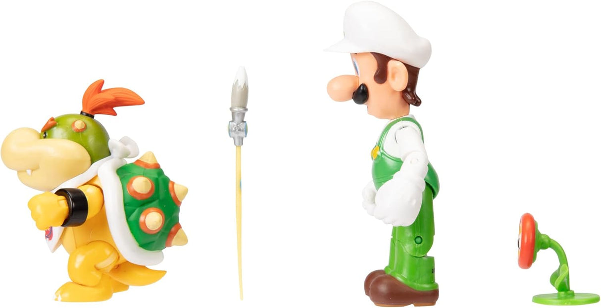 Figuras de acción Super Mario: Fire Luigi y Bowser Jr. 4