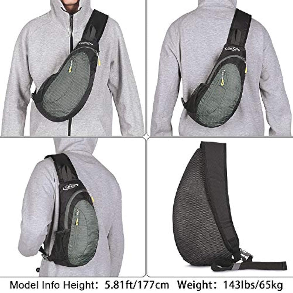 Bolso bandolero unisex color negro y verde. G4Free