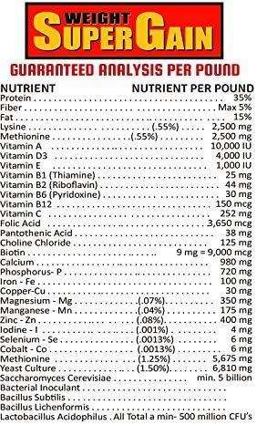 Suplemento para aumento de peso Equino - Super Weight Gain 10 lb