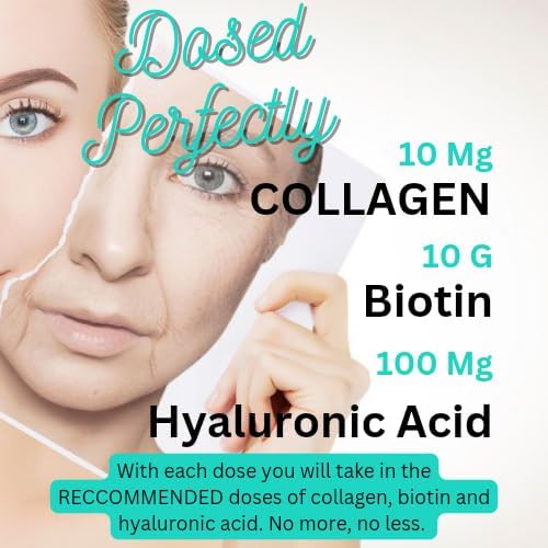 Gotas de colágeno líquido premium con biotina