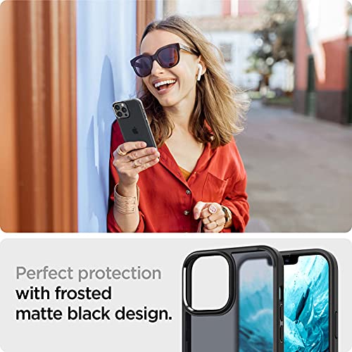 Spigen - Funda ultra híbrida diseñada para iPhone 13 Pro (2021) - negro escarcha
