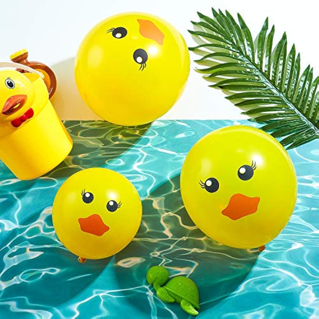 Globos de látex de pato amarillo de 60 piezas