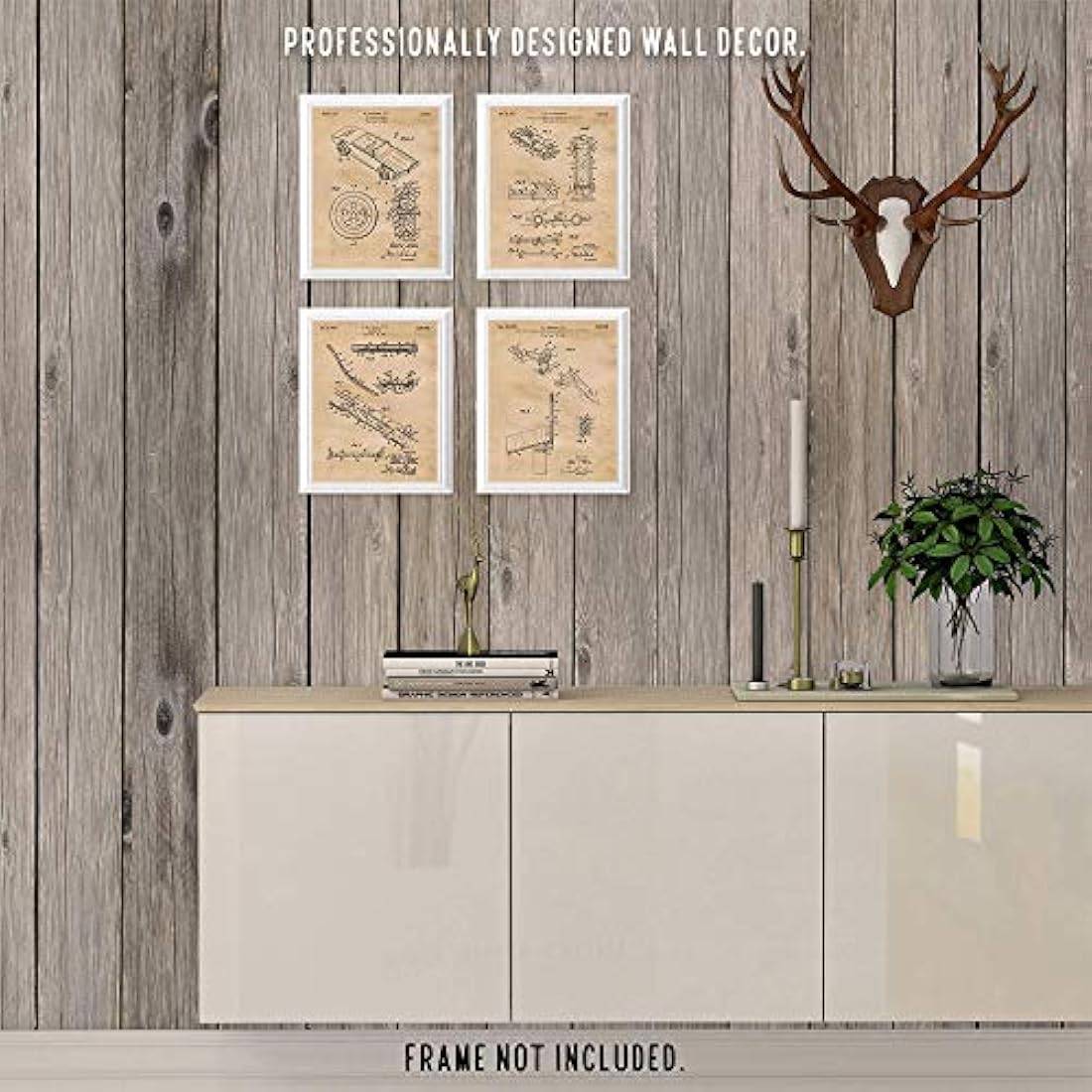 Impresiones de carteles vintage de Hot Wheels, juego de 4