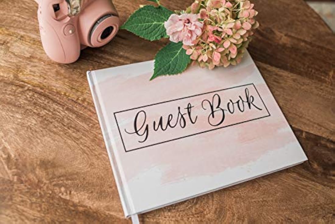 Libro de visitas de boda con tapa dura