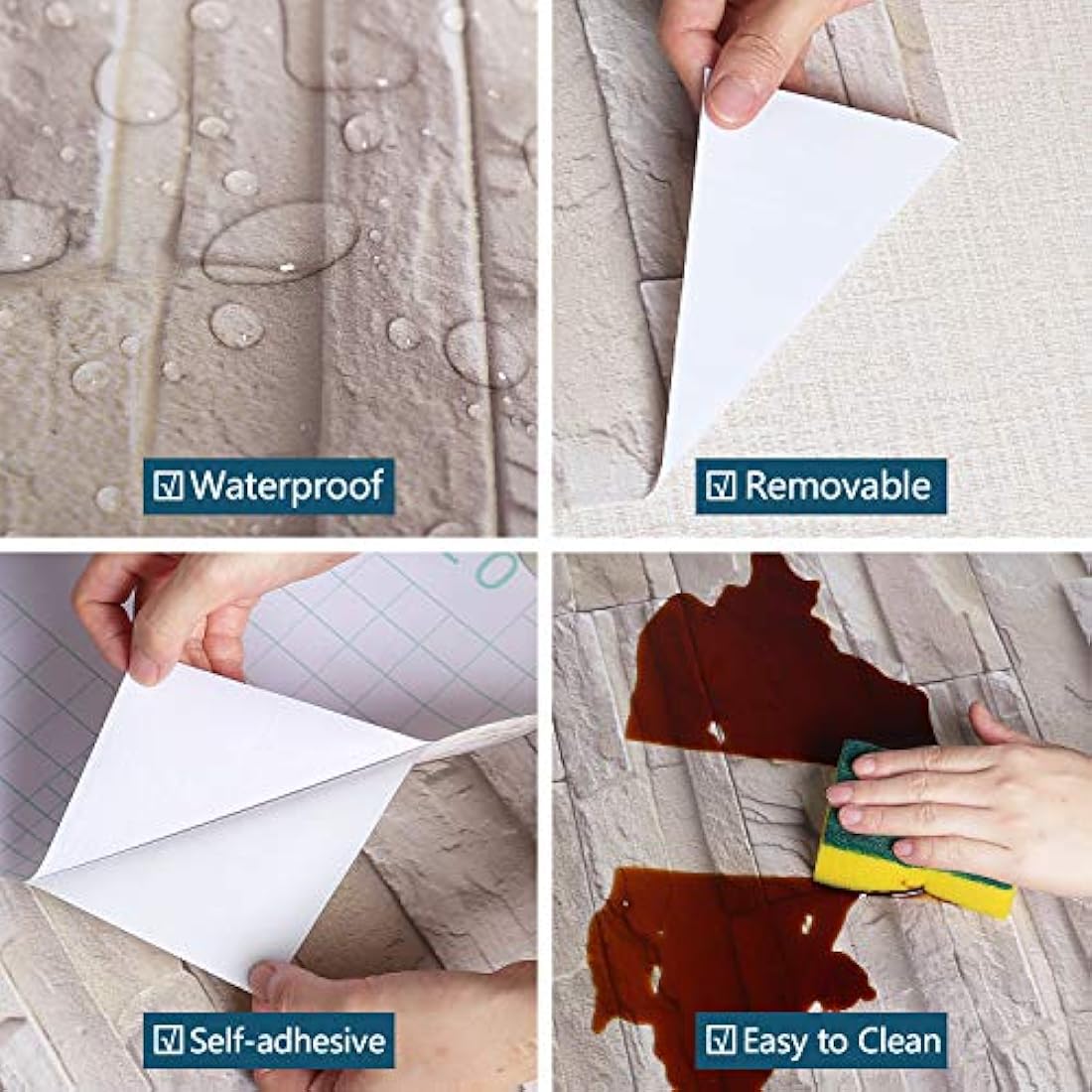 Vinilos Decorativos pintado de ladrillo