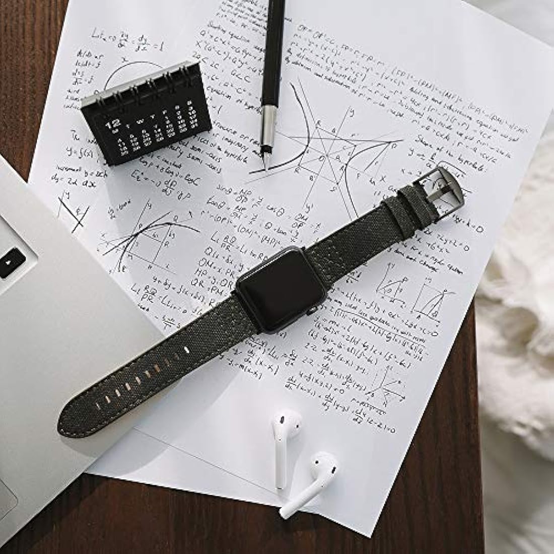 Correa de lona de cera para Apple Watch