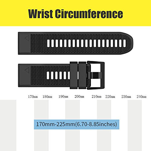 Correa de reloj de silicona suave para reloj color Negro