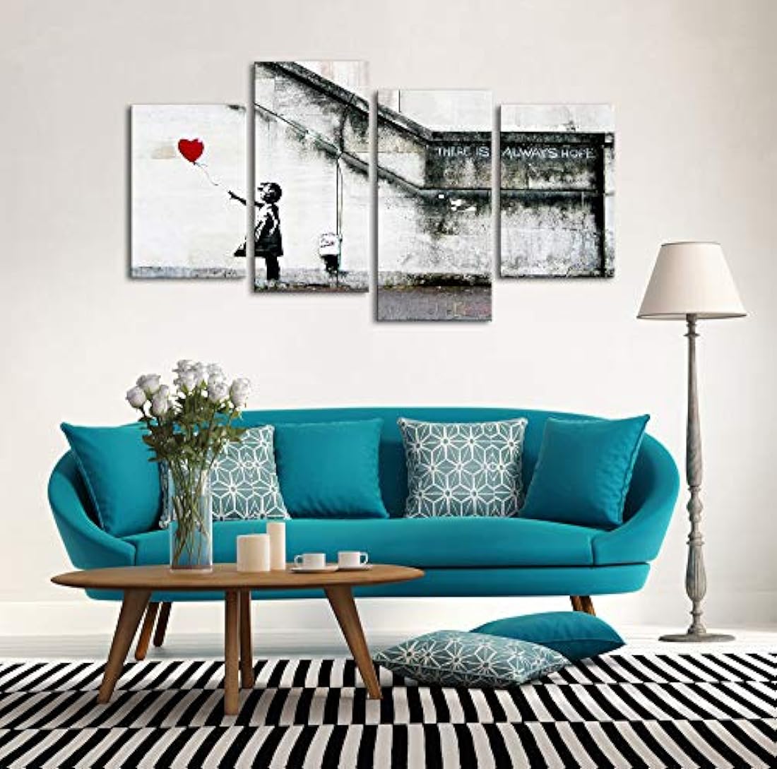 Lienzo decorativo con globo rojo HD para decoración de pared