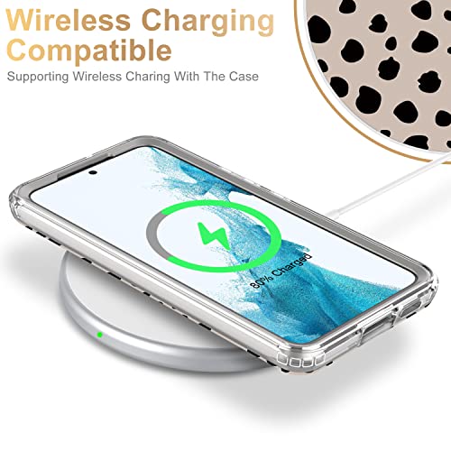 ESDOT Funda para Samsung Galaxy S22 Plus, grado militar, prueba de caída de 21 pies, resistente con diseños de moda para mujeres y niñas, funda protectora para Galaxy S22+ Plus 6.6 pulgadas, estampado guepardo elegante