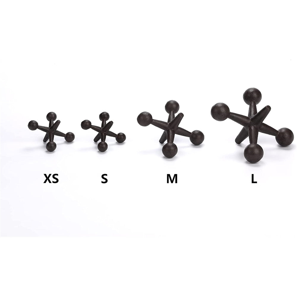 Sujetalibros decorativos modelo molecular de hierro