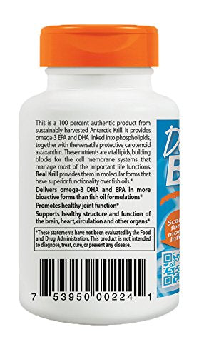 Doctor's Best Real Krill, 350mg 60-Count