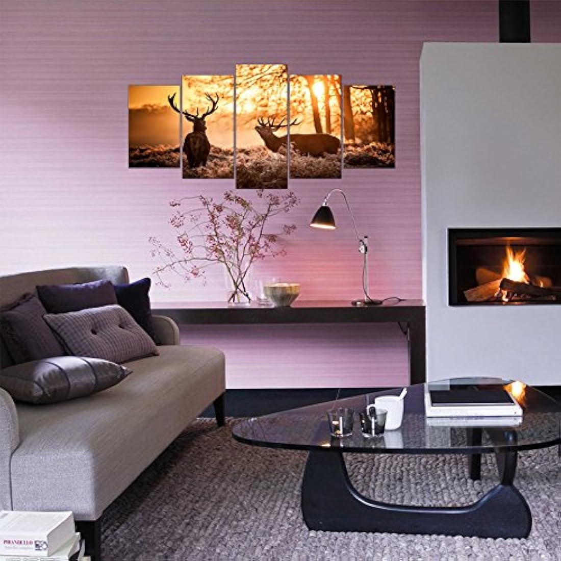 Pyradecor Nature - Lienzo decorativo con marco y estirado