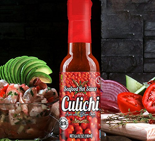 Salsa Culichi™ Salsa Picante de Mariscos con Chiltepin (3 Bot)