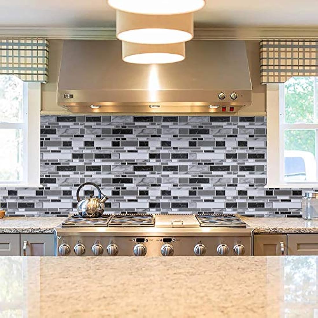 Vinilos Decorativos blanco y negro para cocina o baño