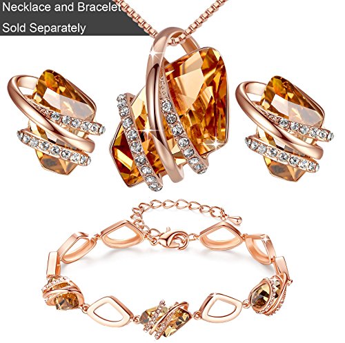 Pendientes de seda chapados en oro rosa de 18 quilates