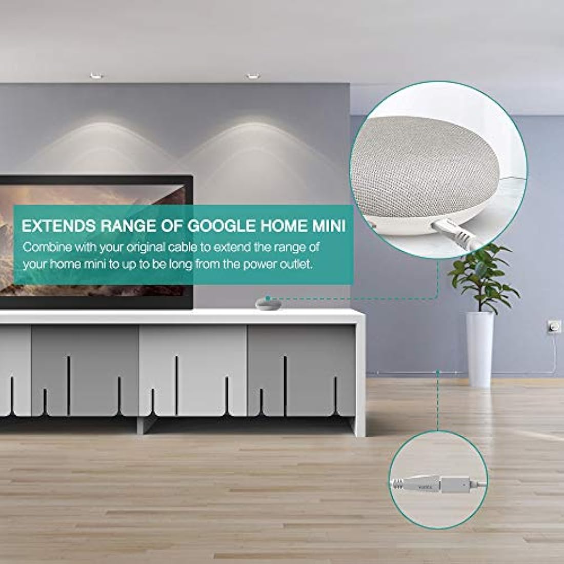 Cable de extensión de alimentación micro USB TUSITA (6M)