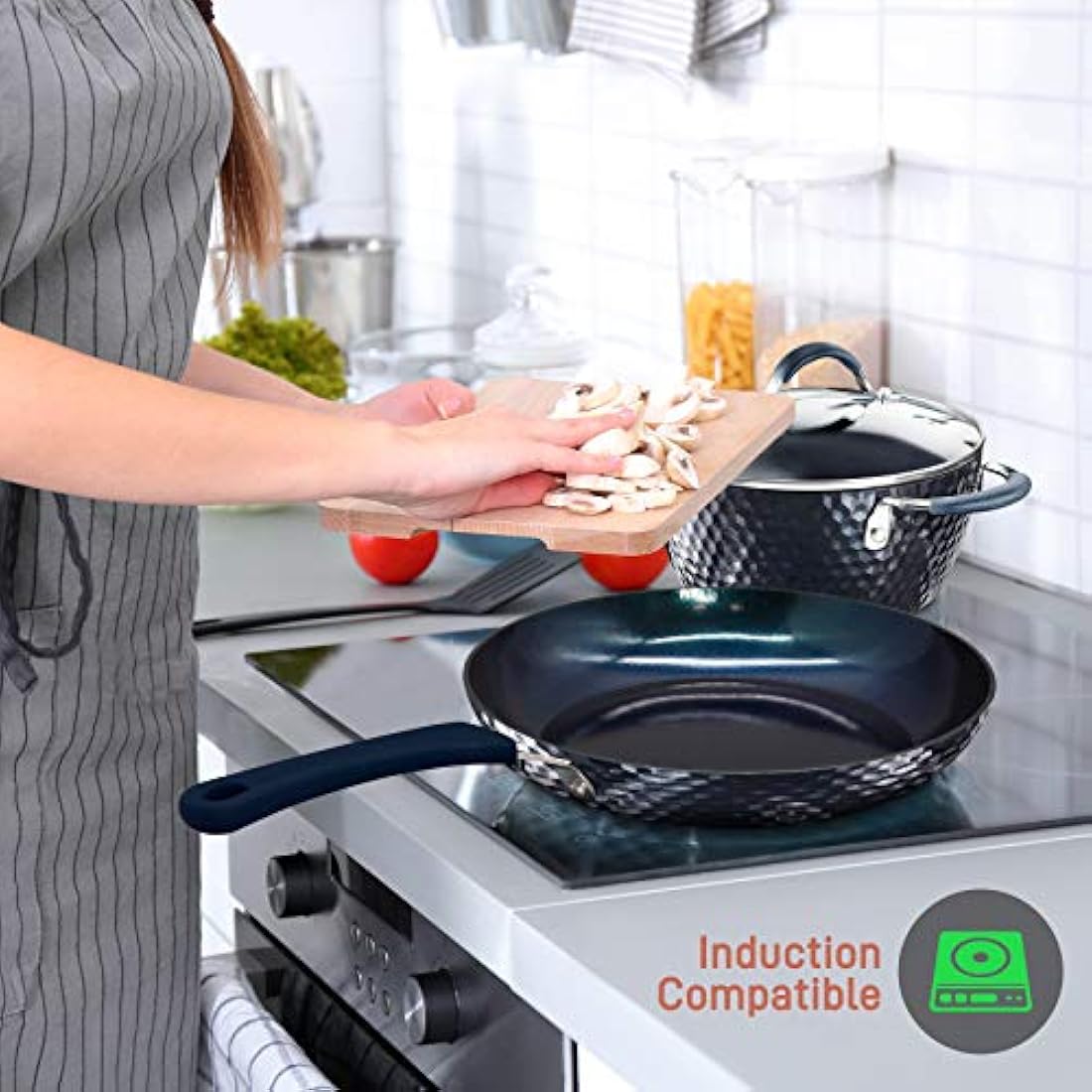 Juegos de Ollas de cocina de 11 piezas NUTRICHEF NCCW11DS