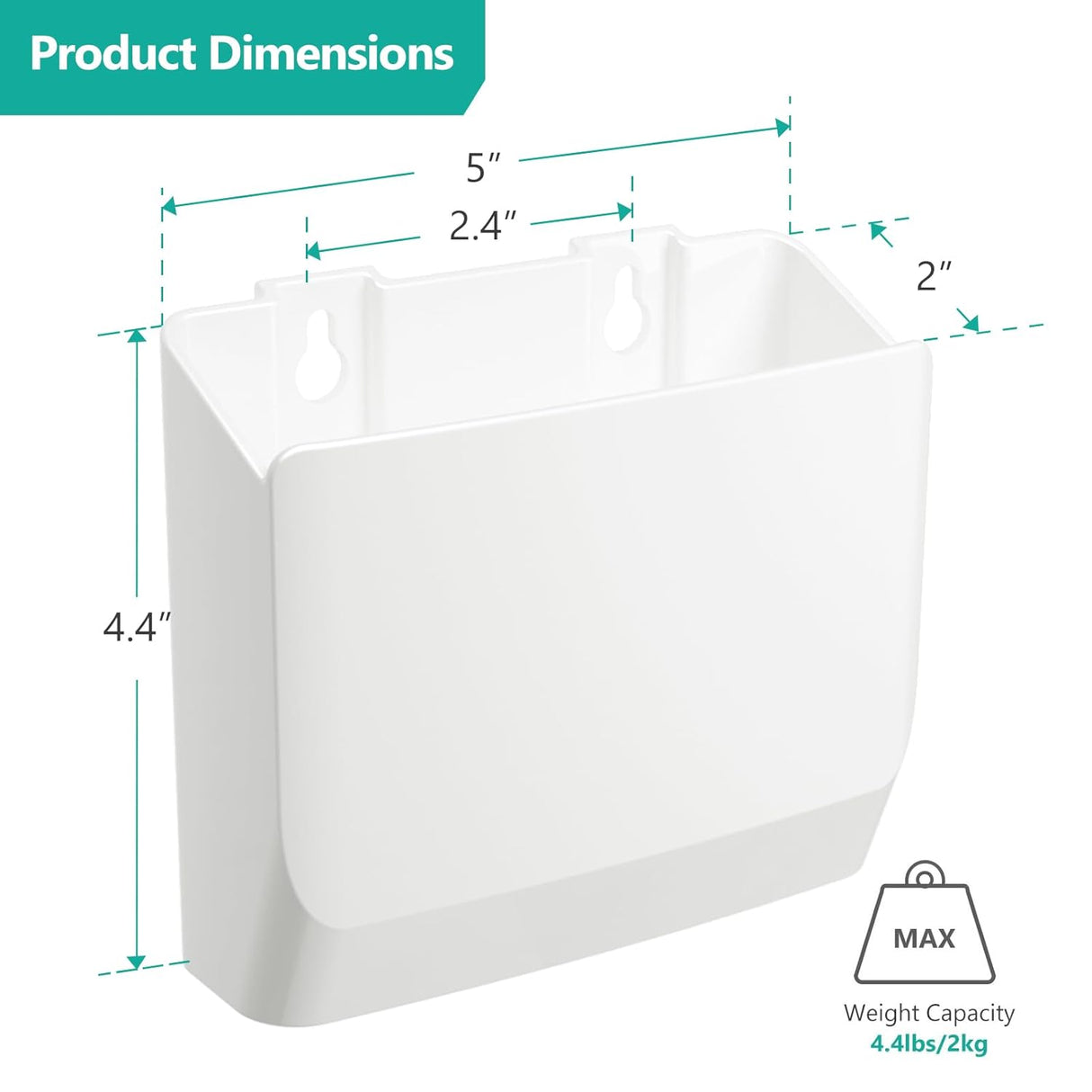 Soporte de Pared para Control Remoto 5 Pulgadas sin Agujeros
