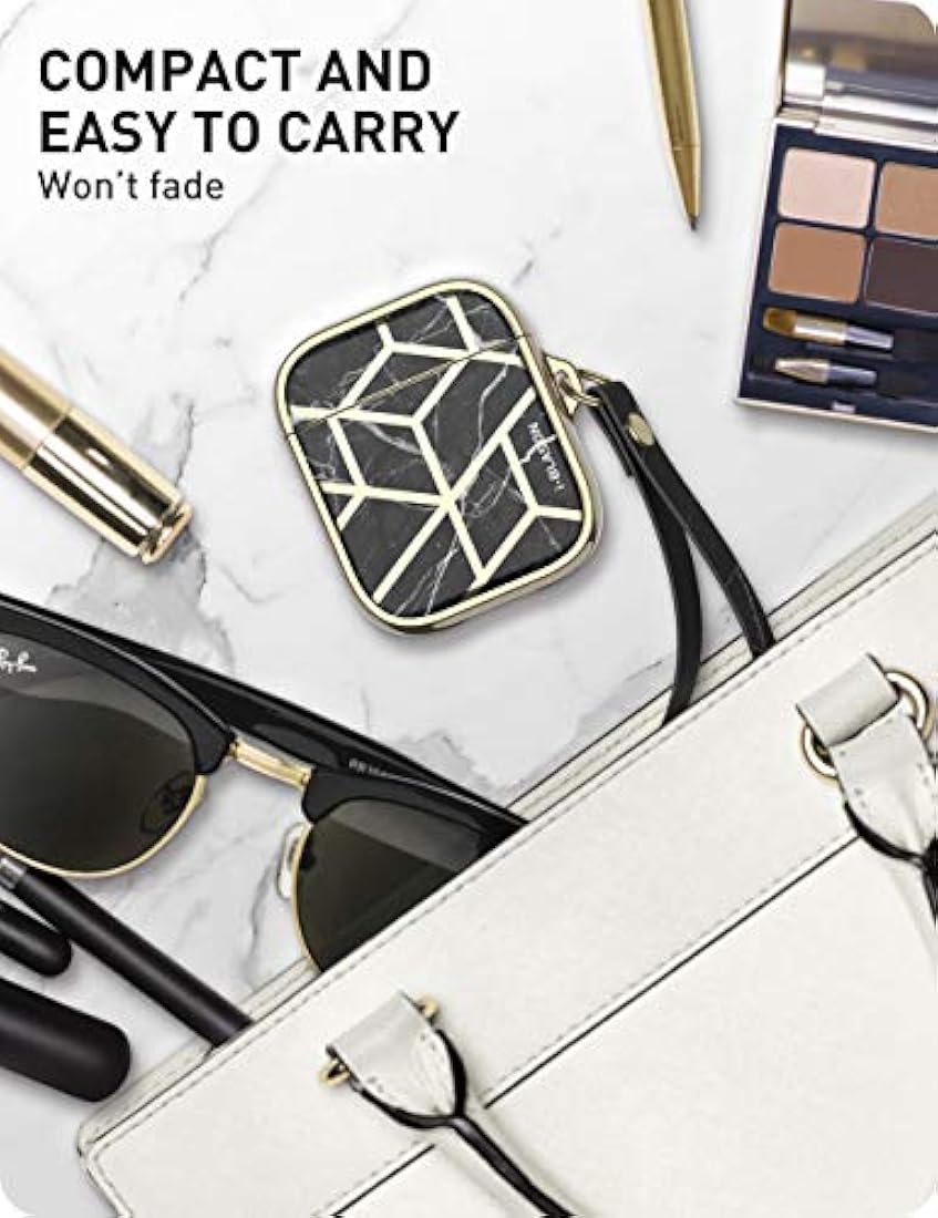 Serie i-Blason Cosmo - Funda para AirPods, 360 ° Negro