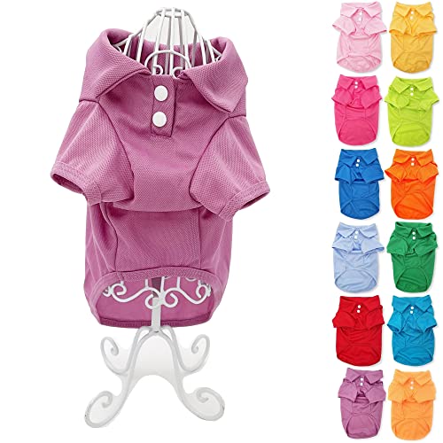 Linda camiseta polo para cachorros y gatos, ropa sólida