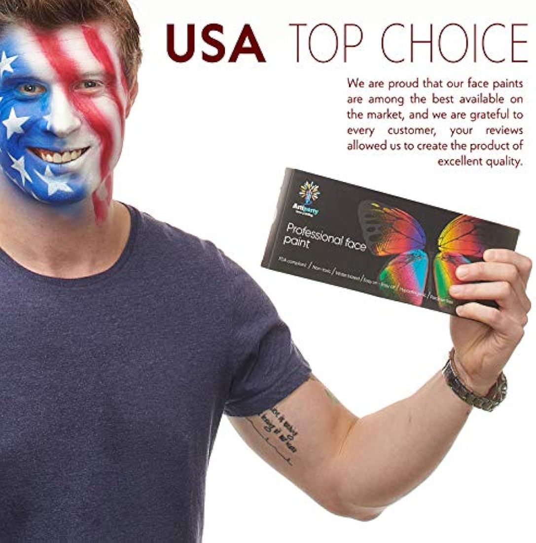 Kit de pintura facial para niños
