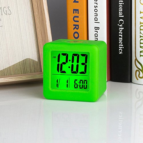 Reloj despertador digital de viaje de fácil configuración