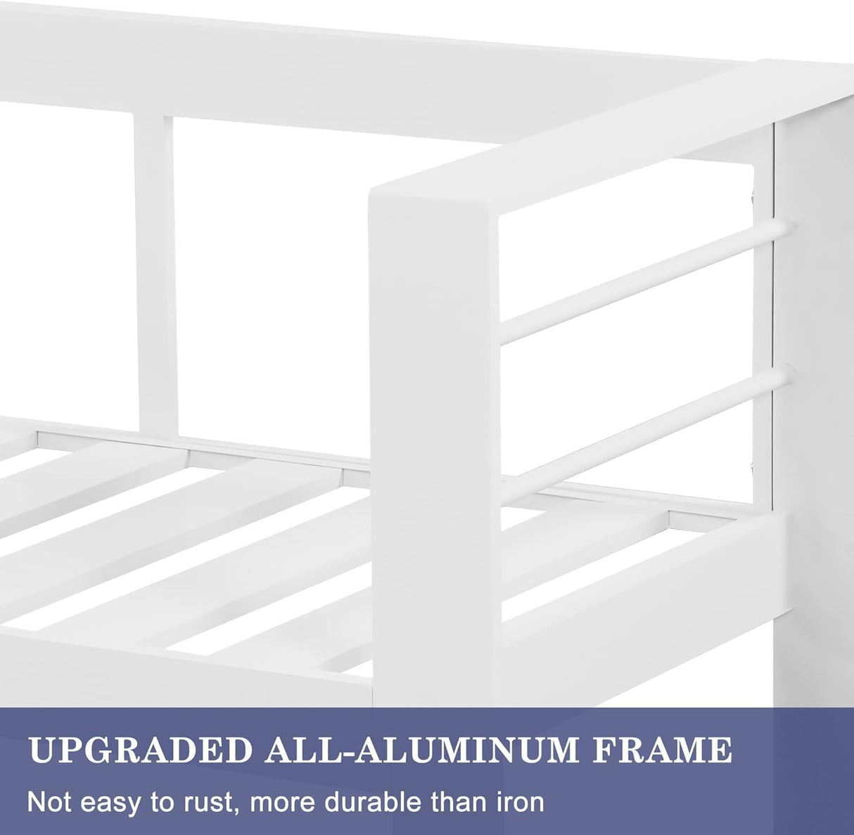 Wisteria Lane Juego de muebles de patio de aluminio para exteriores, modernos juegos de conversación de patio, sofá modular de metal para exteriores con cojín de 5 pulgadas y mesa de centro para balcón, jardín, gris claro