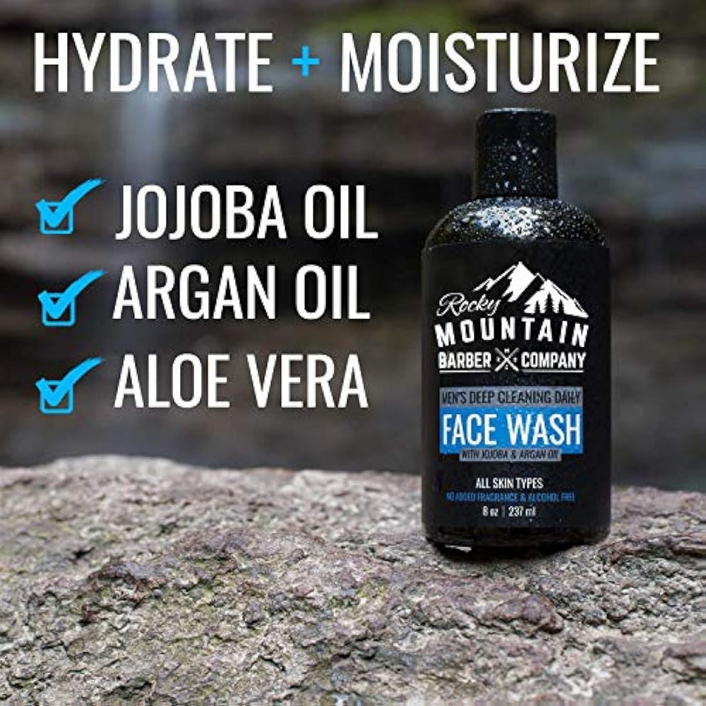 Rocky Mountain Barber Limpiador de lavado facial para hombre