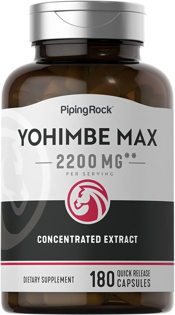 Suplemento Yohimbe Suplementos para hombres 2200 mg 180 cáp