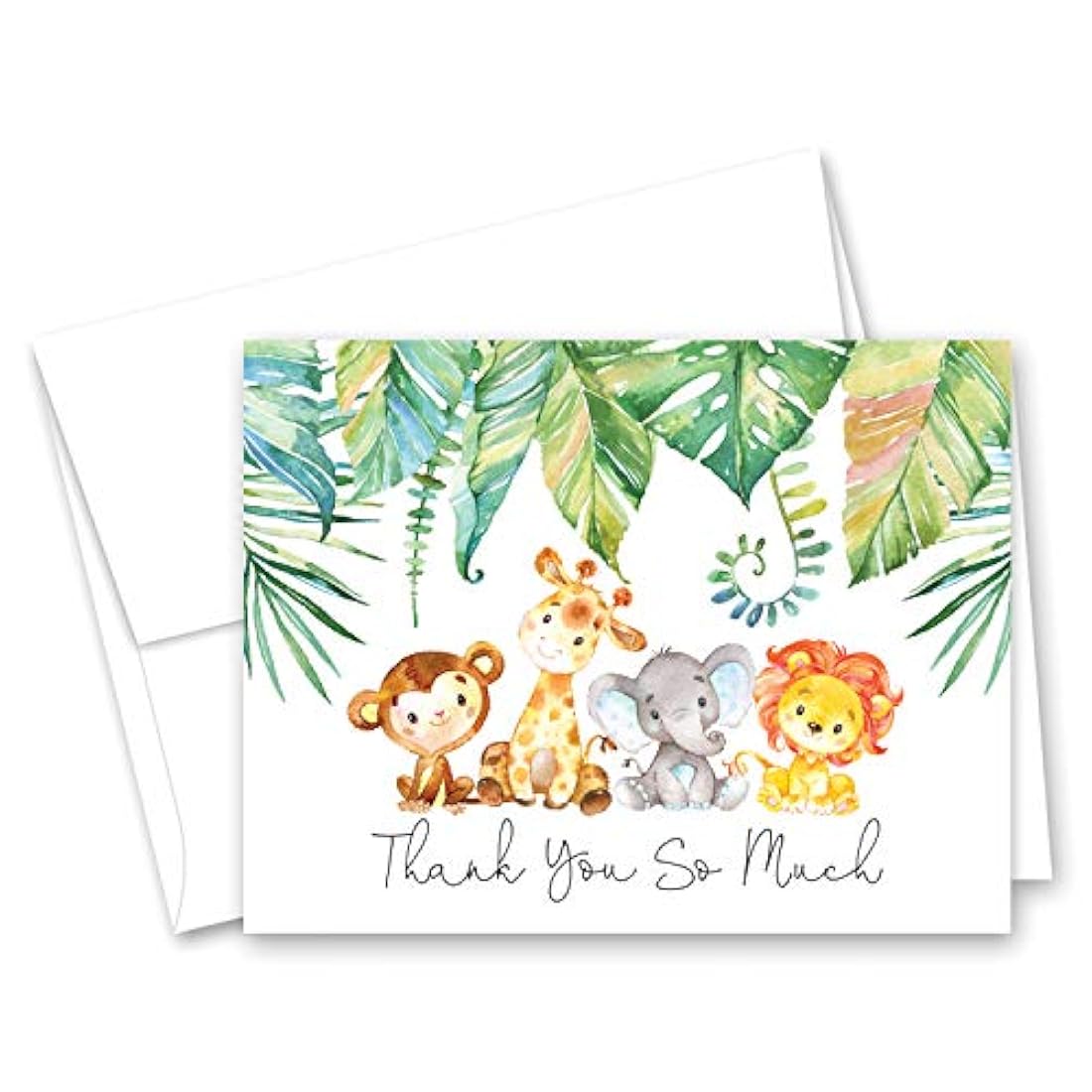 Tarjetas de agradecimiento para baby shower(50 unidades)