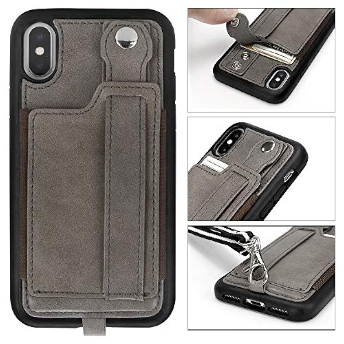 Funda tipo cartera para iPhone X/Xs,