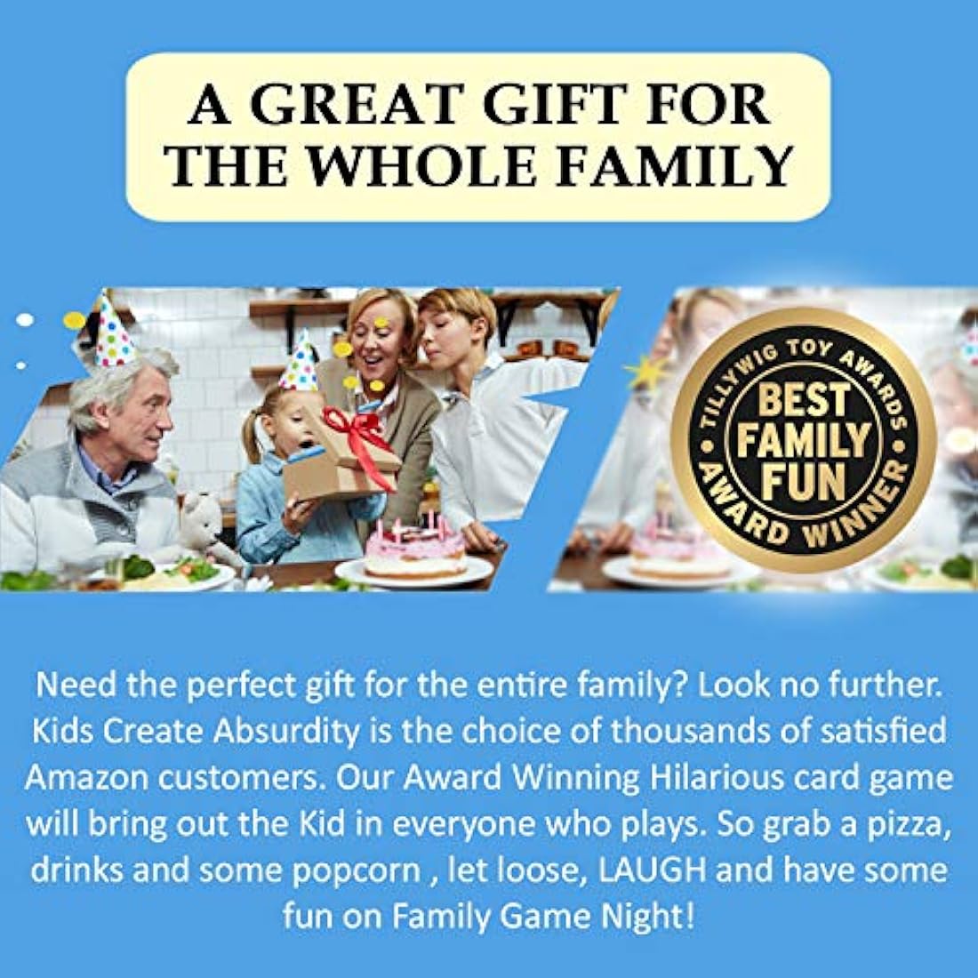 juego de cartas familiares en blanco para niños