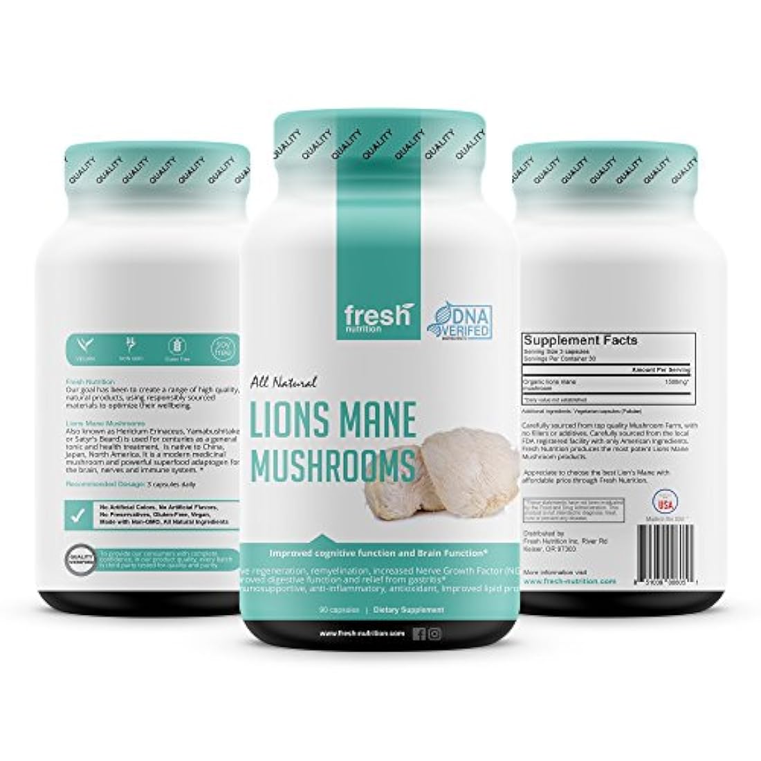 Cápsulas orgánicas para el cerebro Fresh Nutrition