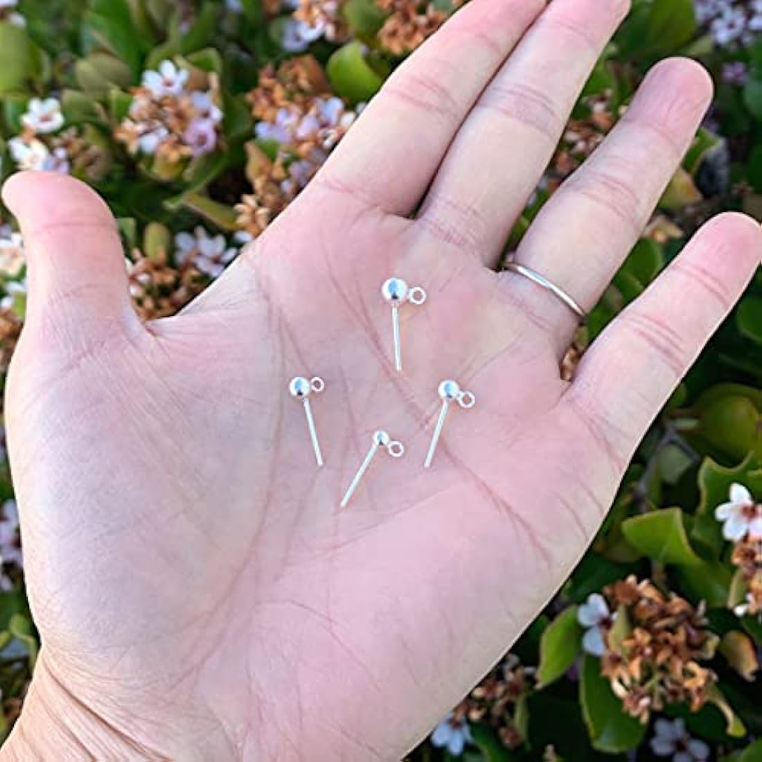 Aretes con bucles de seguridad por 5 pares