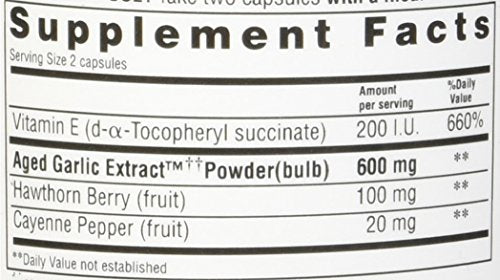 Formula Circulación de extracto de ajo envejecido 100 cápsul