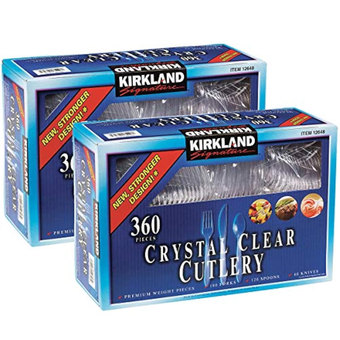 Cubiertos desechables, 360 Piezas (Pack de 2)