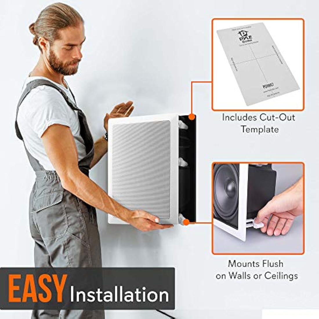 Parlantes cerrados de pared PYLE-HOME PDIW67