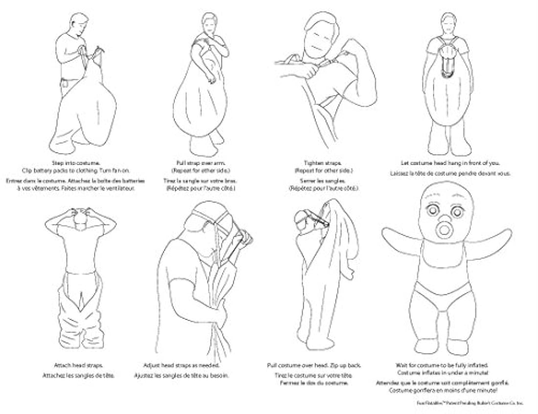 Disfraz de Rubie's Boo Boo Baby Adulto Inflable