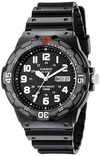 Reloj de buceo de resina negra para hombre