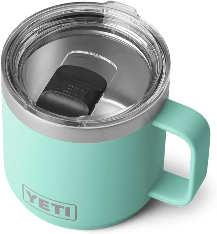 Taza apilable YETI 14 oz, acero inoxidable, Seafoam