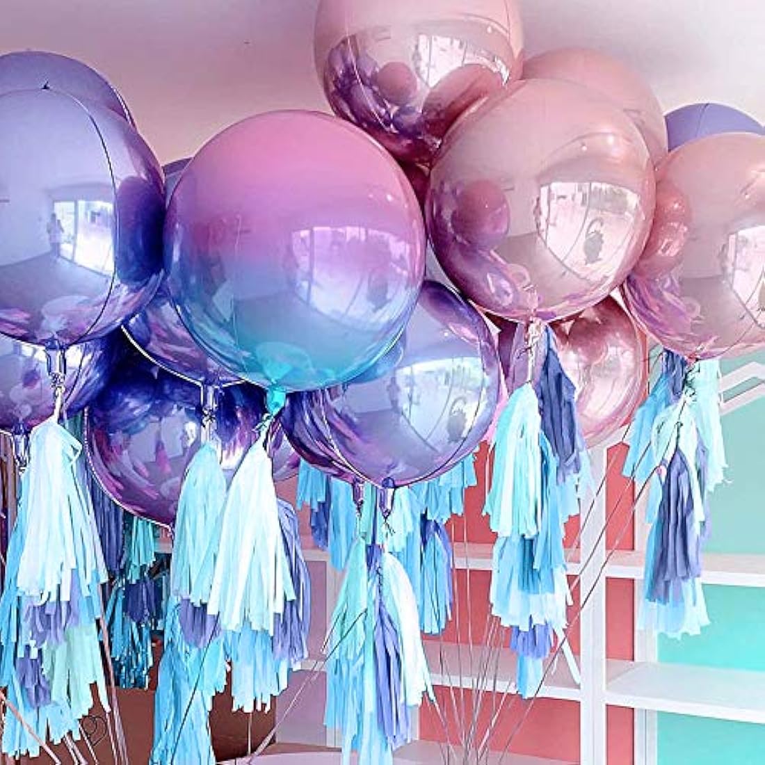 20 borlas de papel de seda para decoración de fiestas