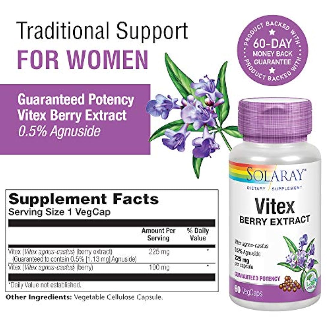 Suplemento Extracto de bayas de castaña 225 mg