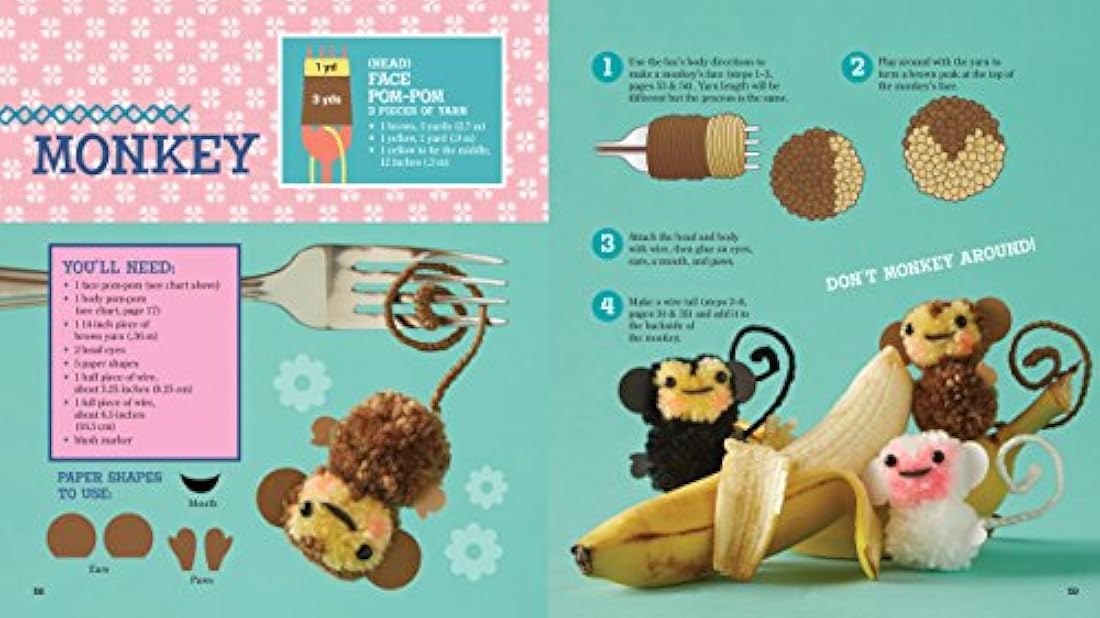 Klutz Libro para hacer tus propias mascotas de minipompones