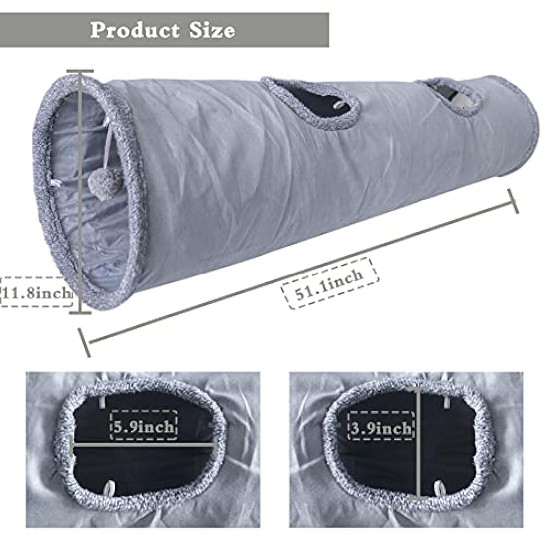 Juguetes para gatos en forma de Túnel