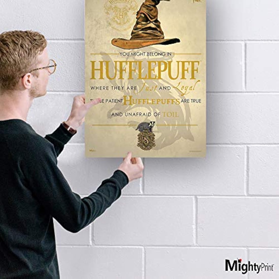 Decoración de pared con poema de hogwarts