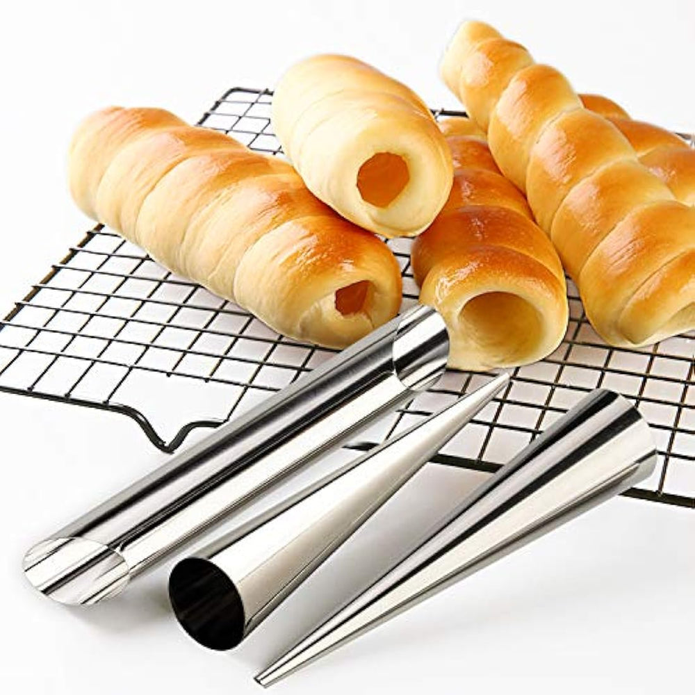 Moldes de cuerno crema de acero inoxidable