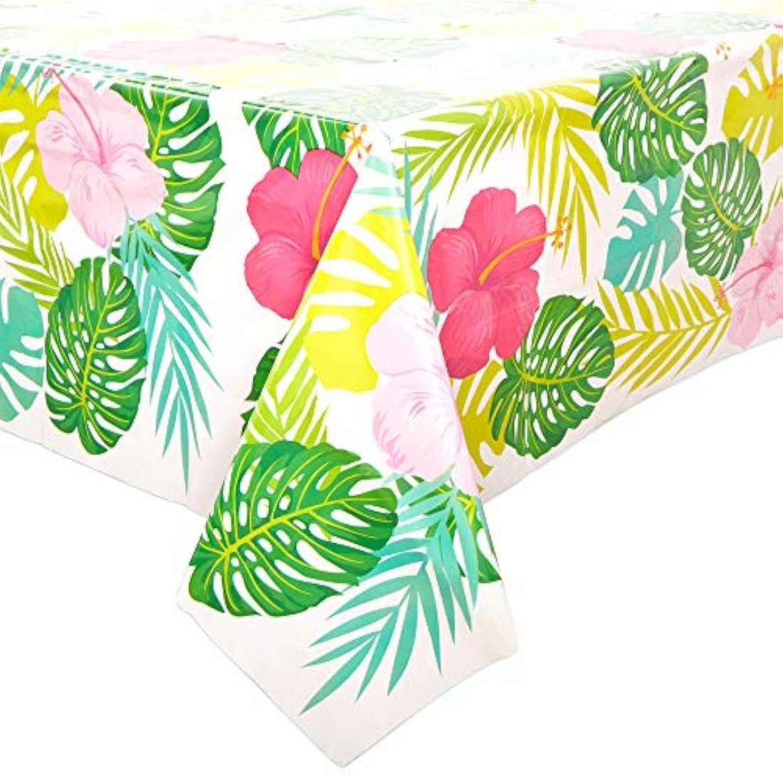 Mantel de plástico floral para fiesta hawaiana (3 unidades)