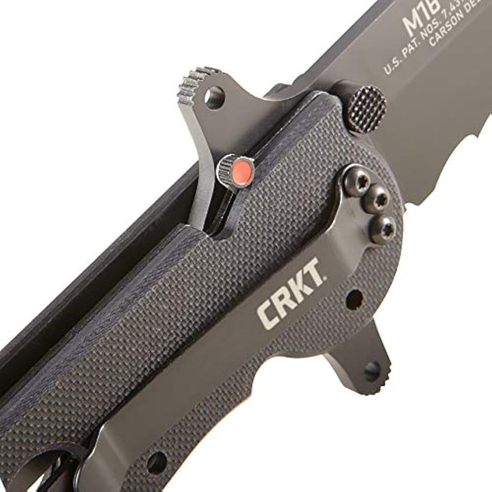 cuchillo plegable para fuerzas especiales con hoja dentada