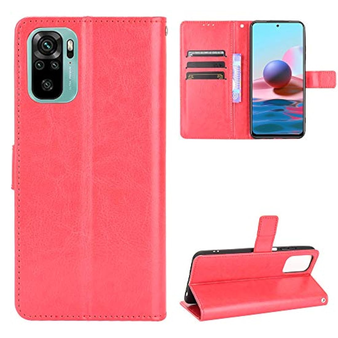 funda para celular de piel con tapa para Xiaomi Redmi 4G