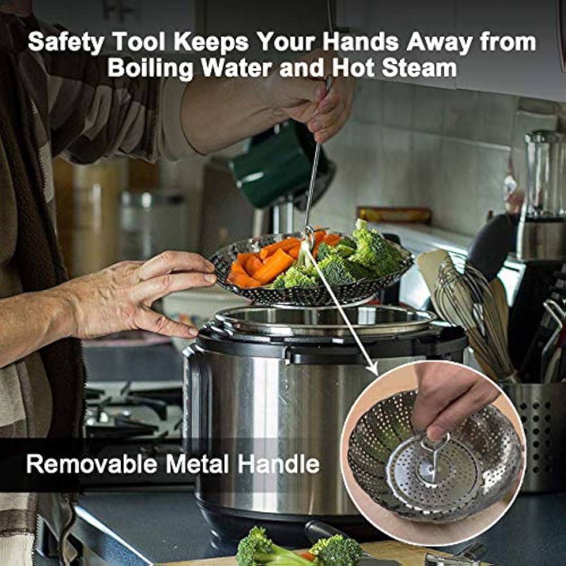 Vaporeras , para maceta instantánea acero inoxidable